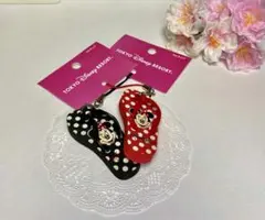 東京ディズニーリゾート　ミニーマウス　ストラップ　2点