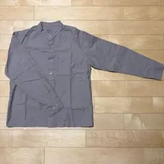 無印良品洗いざらしスタンドカラーシャツ　Mサイズ　茶