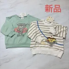 しまむら バースデイ 犬 プリン トレーナー 90