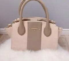 Samantha Vegaベージュ トートバッグ ファスナー付き