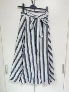 PAGEBOY ストライプ フレアスカート ラップスカート サイズF