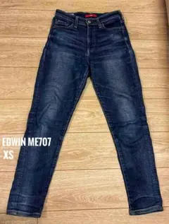 EDWIN ME707 スリムフィットデニムジーンズ　ブルー　XS