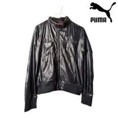 PUMA ナイロンジャケット ブラック ジップアップ