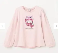 エニィファム　チェリーベリーシリーズ　フルーツジャム 長袖 Tシャツ　ピンク