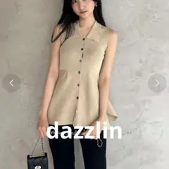 dazzlin ダズリン ベージュ ノースリーブニット フリーサイズのサムネイル