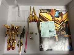 RG 1/144 アカツキガンダム（オオワシ装備）　組立時ゴム手袋使用のサムネイル