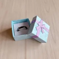 1点限り❣️ 指輪 リング レディース メンズ ブラック 箱付き