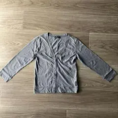 COMME CA ISM コムサ　グレー チャコール　式　カーディガン 120