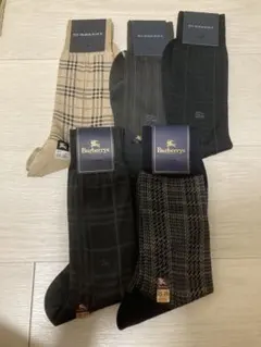 Burberry ソックス 5足 ハンカチセット