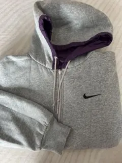 Nike グレー ジップアップリバーシブルパーカー