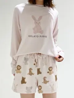 【gelato pique】ジェラートピケ♡ぬいぐるみ セットアップ うさぎ
