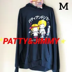 ★パティ＆ジミー★ フード付きパーカー　M　新品　 ネイビー　レトロ　サンリオ