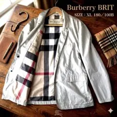 バーバリーブリット 大きいサイズ XL カジュアルジャケット メガチェック