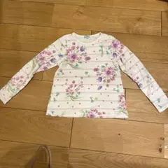 hakka 花柄ストライプ Tシャツ 130のサムネイル