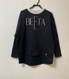 β ベータ ロゴ刺繍 プルオーバー