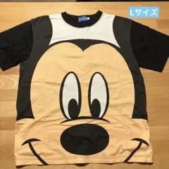 ディズニー ミッキーマウス ビッグフェイス　Tシャツ Lサイズ