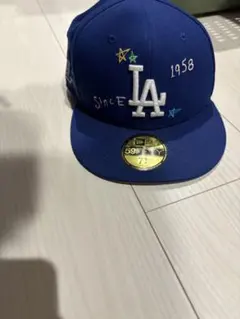 59FIFTY SCRIBBLE ロサンゼルスドジャース グレーアンダーバイザー