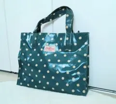 Cath Kidston ネイビー ポルカドット トートバッグ