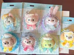 【7個セット】ダッフィー＆フレンズ ビューティフルブルー クリップ