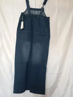 ダークデニム サロペット