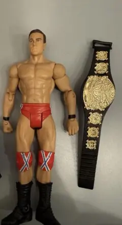 WWE フィギュア チャンピオンベルト付き - メルカリ