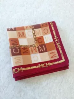 MCM ハンカチ チェック柄 チェーン柄
