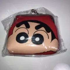 新品 クレヨンしんちゃん ミニがまぐち がま口 財布 赤 コインケース