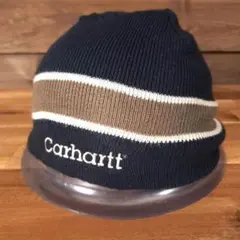 carhartt カーハート ワンポイント 刺繍ロゴ ニット帽ビーニー ブラック