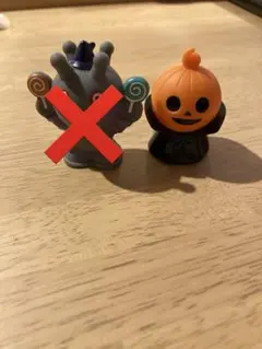 あつまれアンパンマン　ハロウィンマン　指人形　ソフビ