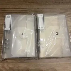 6リングバインダー　フロスト　セリア ２冊セット