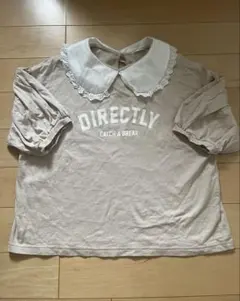 ハニーズ Honeys ベージュ Tシャツ 半袖 レース かわいい ロゴ入り M