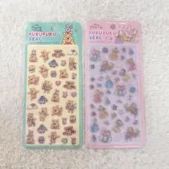 プーさん ディズニープリンセス ぷくぷくシール ぷっくりシール セット