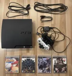 【フルセット・充電器付】PS3本体（SSD換装済）・コントローラー2個他