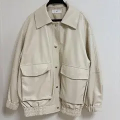 最終値下げ　SLY フェイクレザージャケット　ホワイト