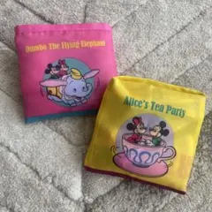 ディズニーランド限定 カプセルトイ エコバッグ 2個