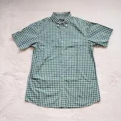 BEAMS ギンガムチェック ボタンダウンシャツ 半袖