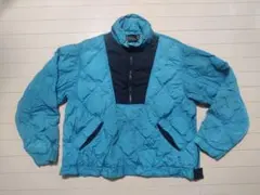 【XL】Eddie Bauer 中綿入りハーフジップナイロンジャケット