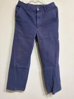 kutir クティール コットンツイル ストレートパンツ チノパン ネイビー Sのサムネイル