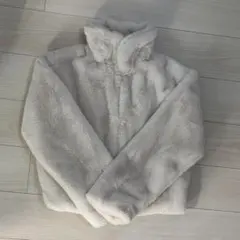 【最終値下げ】GRL ホワイト ファージャケット 襟付き 福袋