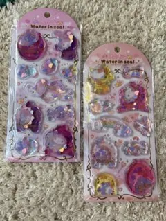 サンリオ　ウォーターインシール　ハローキティ　マイメロディ　2枚セット