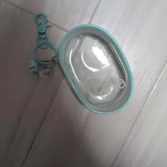 Anua ミントグリーン オーバル型ポーチ