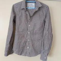 フランク&アイリーン茶チェックシャツ