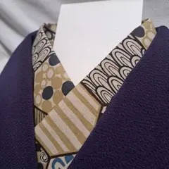 半襟　半衿　ハンドメイド　和柄　仕付けしやすい芯付き