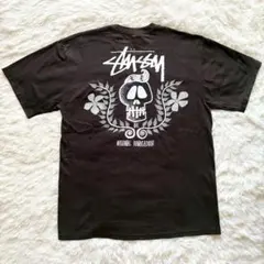 STUSSY × BAL POMPODOUR SKULL & FLOWERTEE