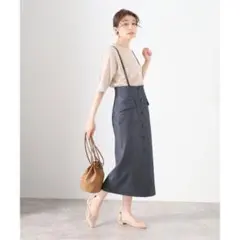 未使用品　ラトータリテ　デニムタイトサロペットスカート　36のサムネイル