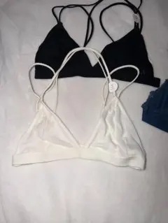 【新品タグ付】COTTON ON BODY トライアングルブラレット S 白