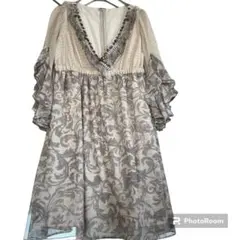 ✨極美品✨ダイアグラム　グレースコンチネンタル　シルク100%カシュクールワンピ