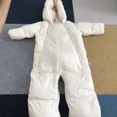 babyGAPホワイトフード付きジャンプスーツ