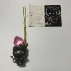 激レア！ハローキティ 悪魔　根付けストラップ5個セット　デビル ハローキティ デビルキティ ストラップ 小悪魔 根付け ピッグ ブラック