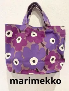 せ*り様 ☆送料無料☆マリメッコ marimekko 花柄 キャンバス地 トート